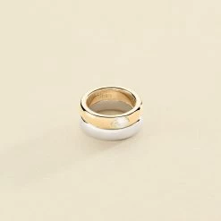 Bague Large DUA - Argenté / Doré