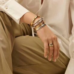 Bague Large DUA - Argenté / Doré 5 Bague Large DUA - Argenté / Doré -Montres Magasin 02220505 879 52 M2