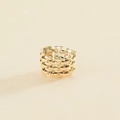 Bague Large MINUIT - Doré