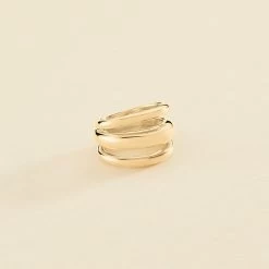 Bague Large TRIJONC - Doré