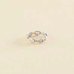Bague Fine ETREINTE - Argenté / Doré