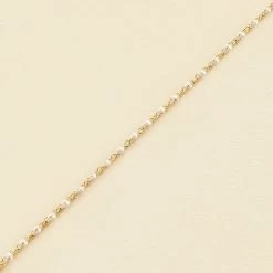 Bracelet Souple SMARTY - Blanc / Doré