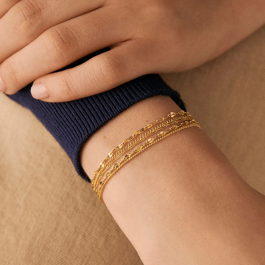 Bracelet Souple NEBET - Doré 3 Bracelet Souple NEBET - Doré – Image 3