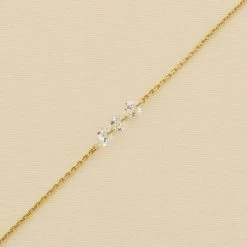 Bracelet Souple PETILLE - Cristal / Doré