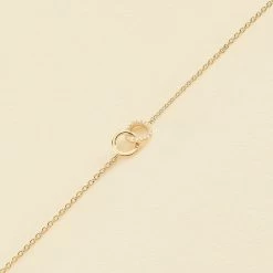 Bracelet Souple RONDOU - Cristal / Doré