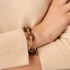 Collier Mi-long BOUCLE - Ecaille / Doré -Montres Magasin 02680142 173 TU M2