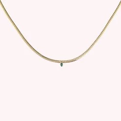 Collier Ras Du Cou NEITH - Vert / Doré