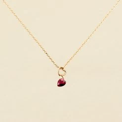 Collier Ras Du Cou BEGUIN - Rouge / Doré