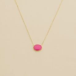 Collier Mi-long ATMA - Nacre /rose