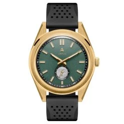 Arkai Mond | Montre Meteorite En Acier Inoxydable Couleur Vert Et Or