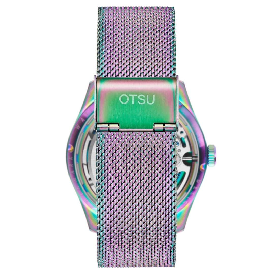 Otsu Calin | Montre Squelette Automatique Transparente Arc-en-ciel 5 Otsu Calin | Montre Squelette Automatique Transparente Arc-en-ciel – Image 5