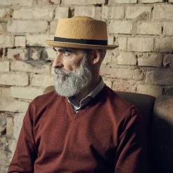 Fawler Chapeau Panama Paolo Moda "Pork Pie" -Montres Magasin 18008 3