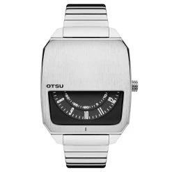 Otsu Hoc | Montre à Demi-cadran En Acier Inoxydable Argenté