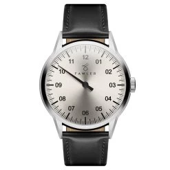 Fawler Paz | Montre Habillée Argenté à Une Seule Aiguille En Acier Inoxydable