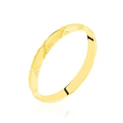 Alliance Harmonie Demi Jonc Classique Or Jaune
