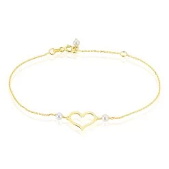 Bracelet Chabha Or Jaune Perle De Culture