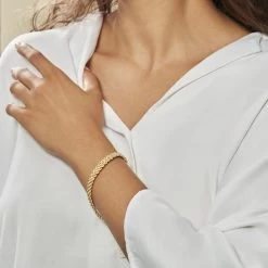 Bracelet Jerry Maille Corde 3 Rangs Or Jaune -Montres Magasin B3BFJW0662 model0