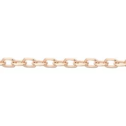 Chaîne Miniarae Maille Forçat Diamantée Or Rose
