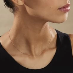 Chaîne Miniarae Maille Forçat Diamantée Or Rose -Montres Magasin B3CFRW0338 model0