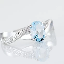 Bague Candice Or Blanc Topaze -Montres Magasin B3DFBTB021 view3