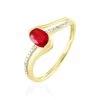 Bague Anja Or Jaune Rubis Et Diamant