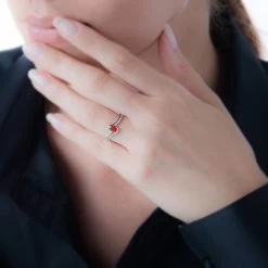 Bague Anja Or Jaune Rubis Et Diamant -Montres Magasin B3DFJRR406 model0