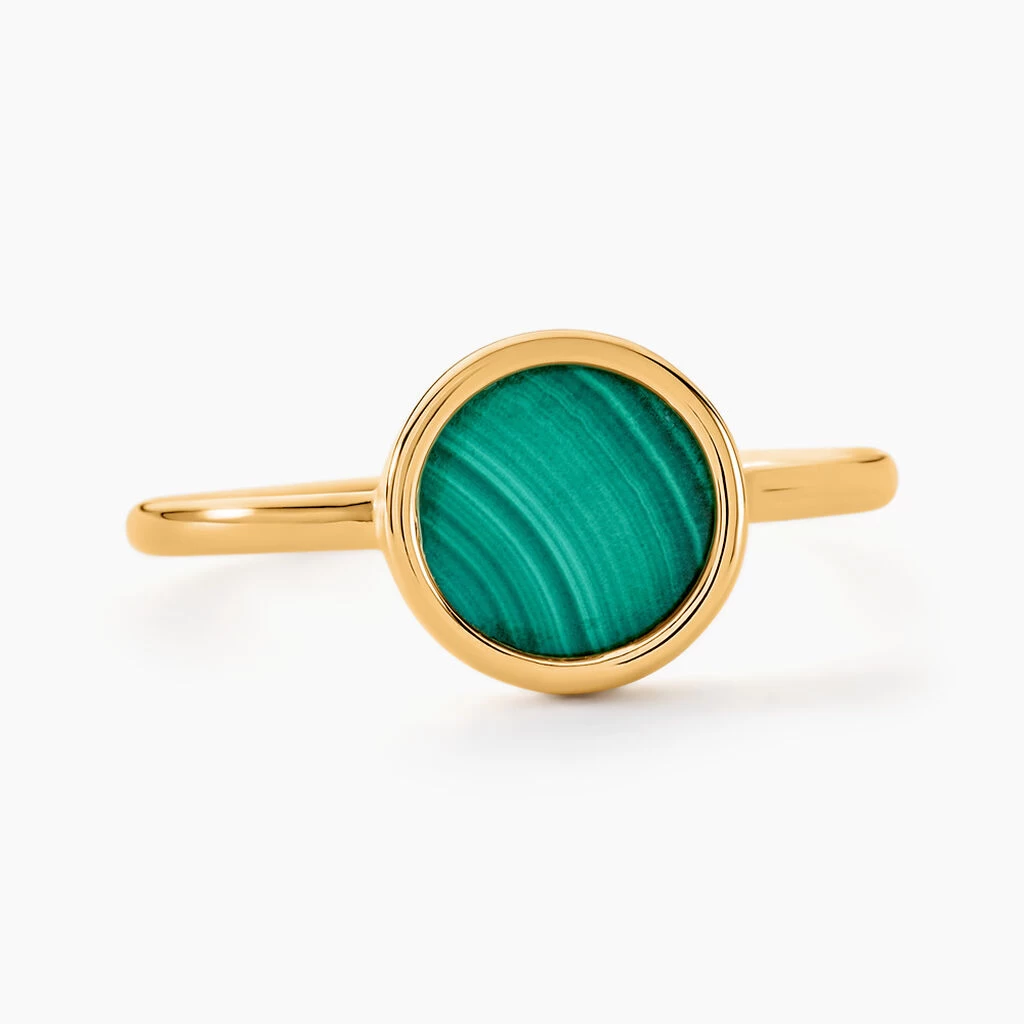 Bague Florica Or Jaune Malachite 1 Bague Florica Or Jaune Malachite
