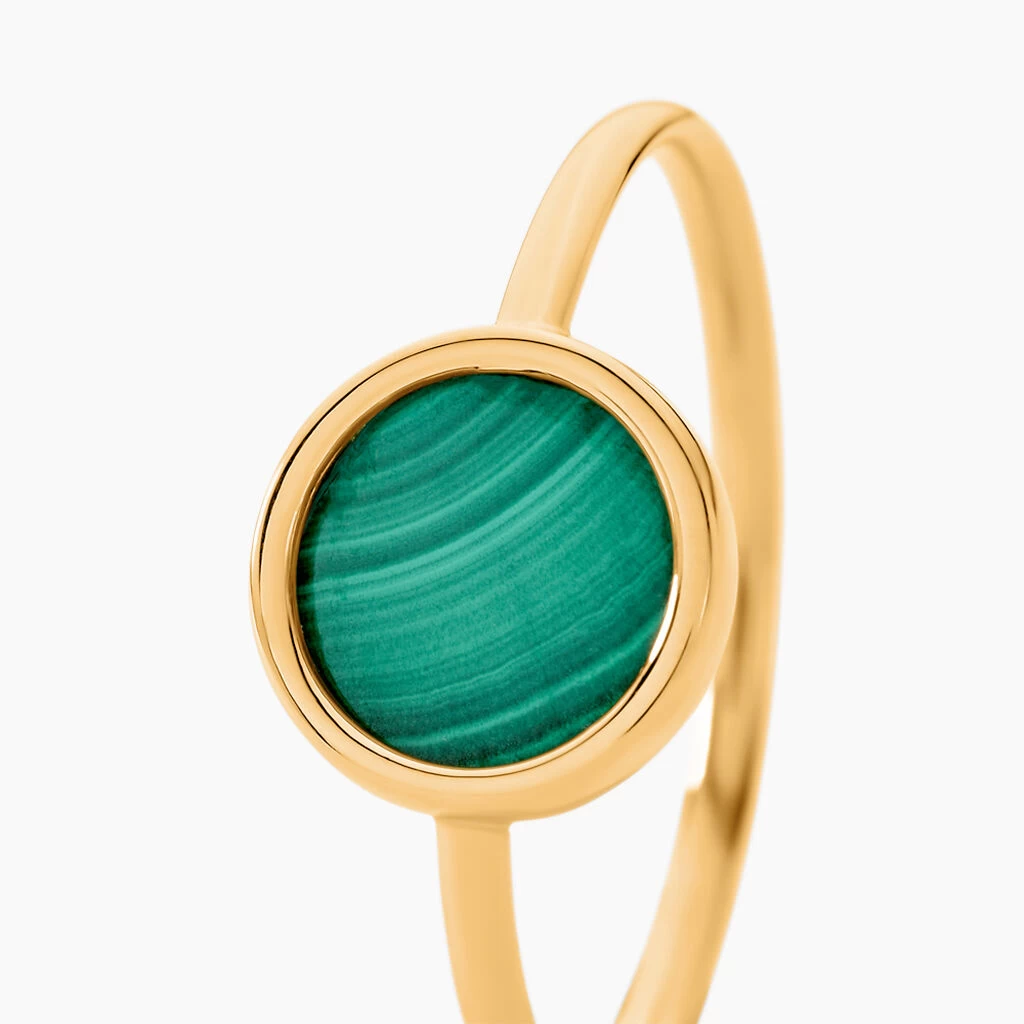 Bague Florica Or Jaune Malachite 2 Bague Florica Or Jaune Malachite – Image 2