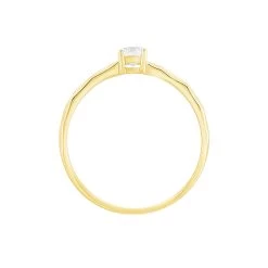 Bague Solitaire Maylis Or Jaune Oxyde De Zirconium -Montres Magasin B3DFJZW039 view2