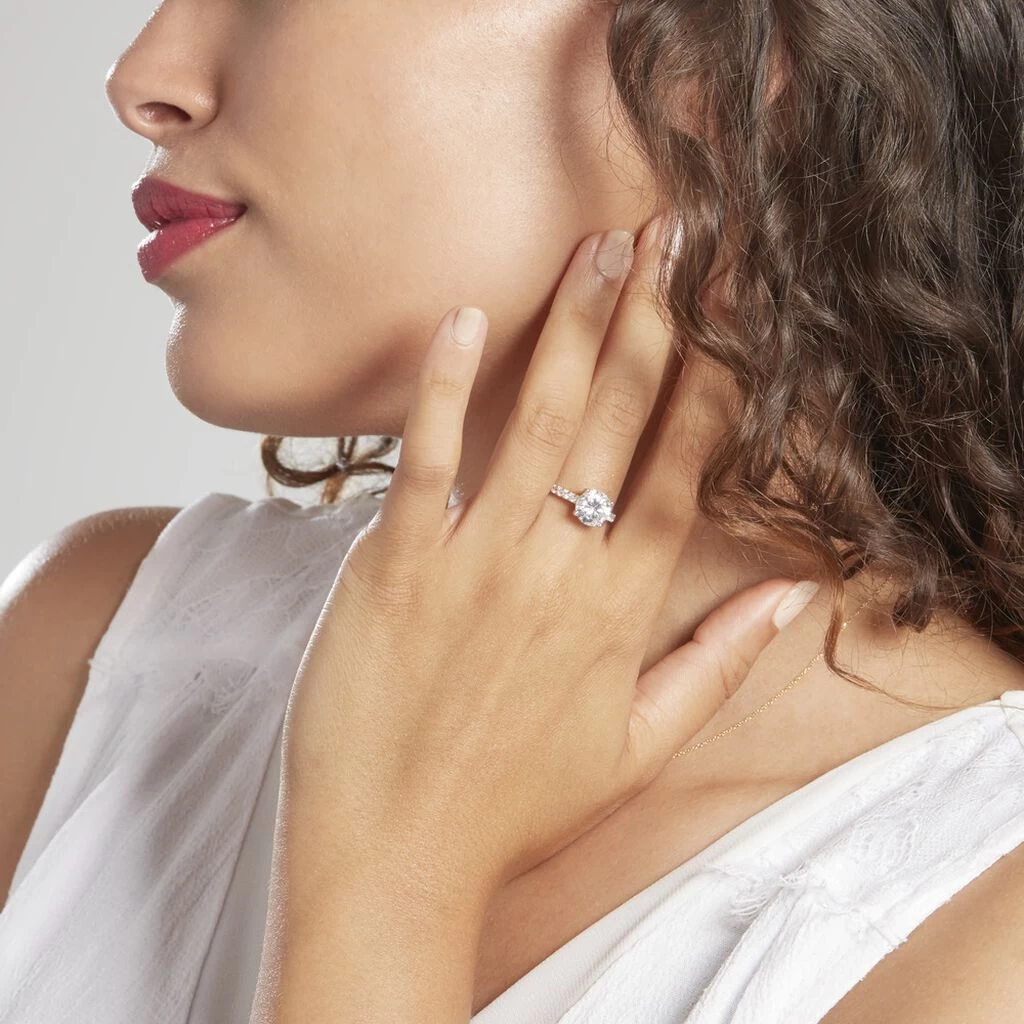 Solitaire Terese Or Jaune Oxyde De Zirconium 5 Solitaire Terese Or Jaune Oxyde De Zirconium – Image 5