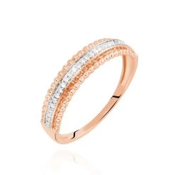 Bague Aurelya Or Rose Diamant