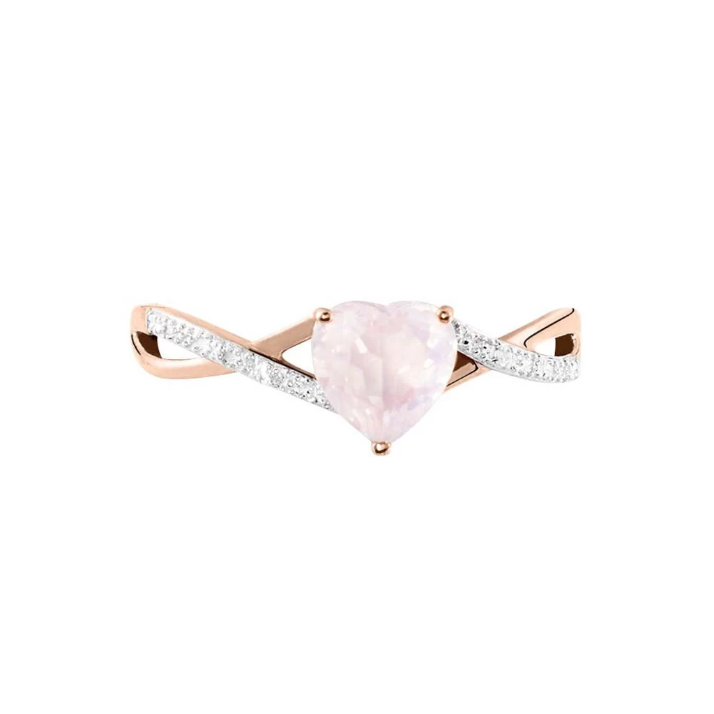 Bague Clothilde Or Rose Quartz Et Oxyde 2 Bague Clothilde Or Rose Quartz Et Oxyde – Image 2