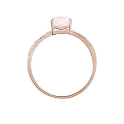 Bague Clothilde Or Rose Quartz Et Oxyde 9 Bague Clothilde Or Rose Quartz Et Oxyde -Montres Magasin B3DFRQS166 view2