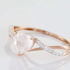Bague Clothilde Or Rose Quartz Et Oxyde 10 Bague Clothilde Or Rose Quartz Et Oxyde -Montres Magasin B3DFRQS166 view3