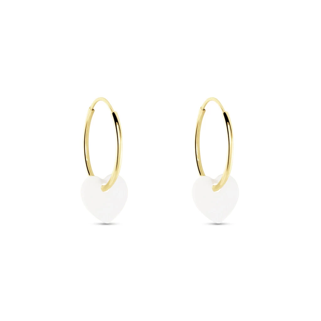 Creoles Or Jaune Vicenze Nacre 2 Creoles Or Jaune Vicenze Nacre – Image 2