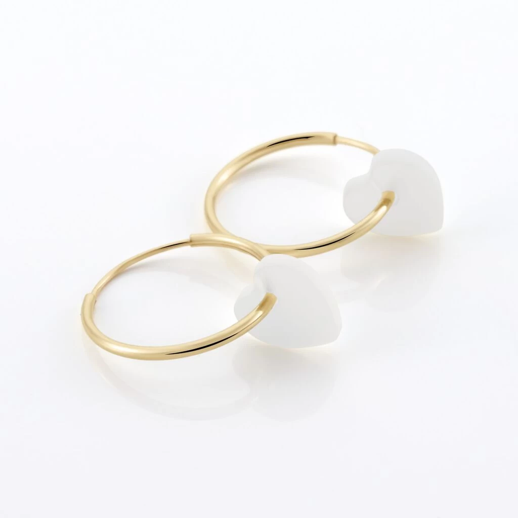 Creoles Or Jaune Vicenze Nacre 3 Creoles Or Jaune Vicenze Nacre – Image 3