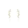 Boucles D'oreilles Puces Or Jaune Fortunella Oxydes De Zirconium