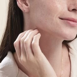 Boucles D'oreilles Puces Or Jaune Fortunella Oxydes De Zirconium -Montres Magasin B3OFJZW965 model0