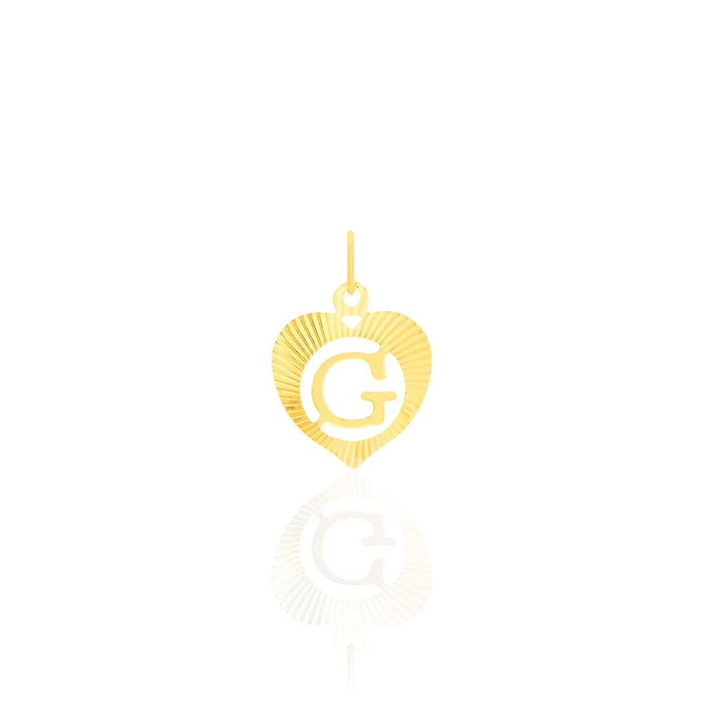 Pendentif Eudocie Coeur Lettre Or Jaune 1 Pendentif Eudocie Coeur Lettre Or Jaune