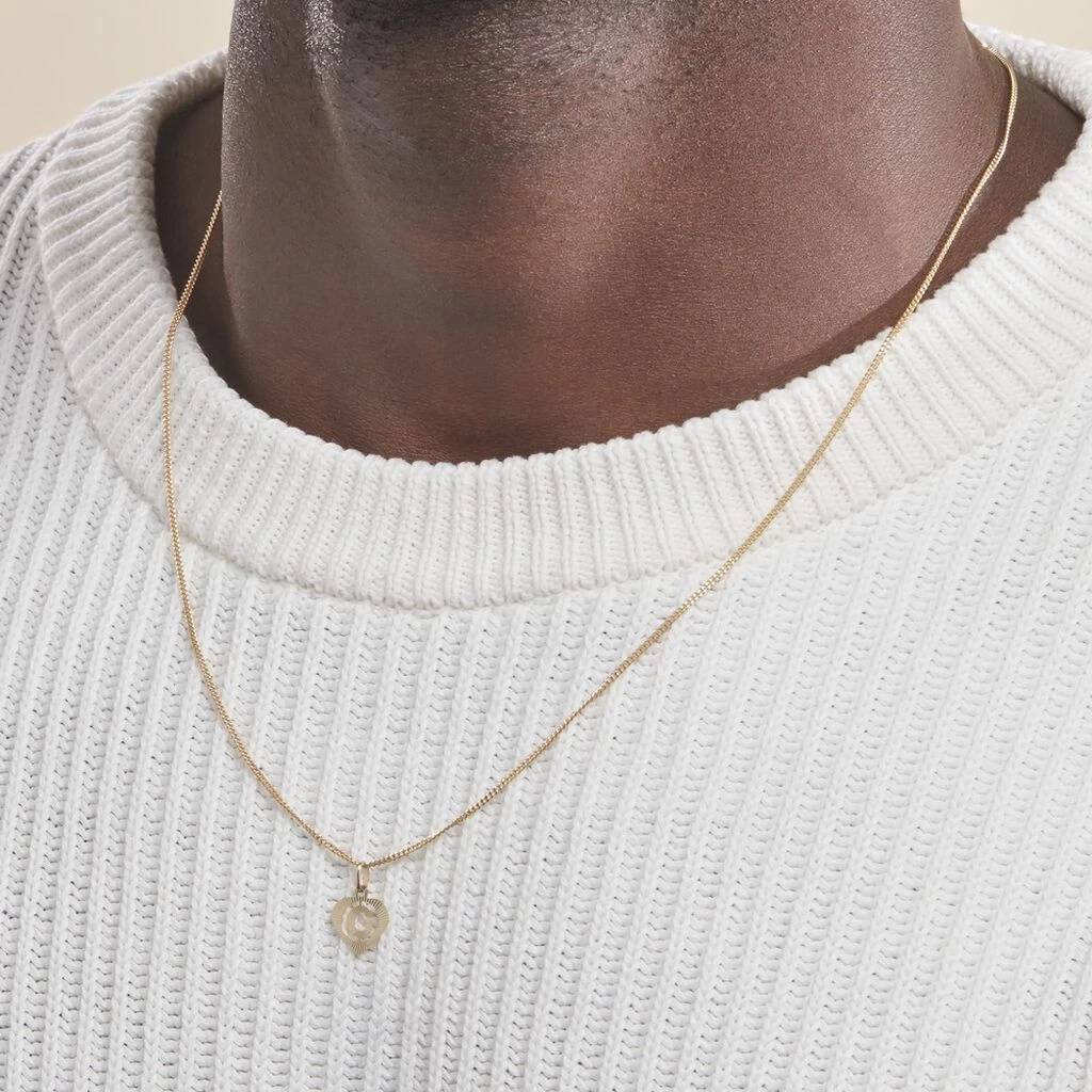 Pendentif Eudocie Coeur Lettre Or Jaune 4 Pendentif Eudocie Coeur Lettre Or Jaune – Image 4