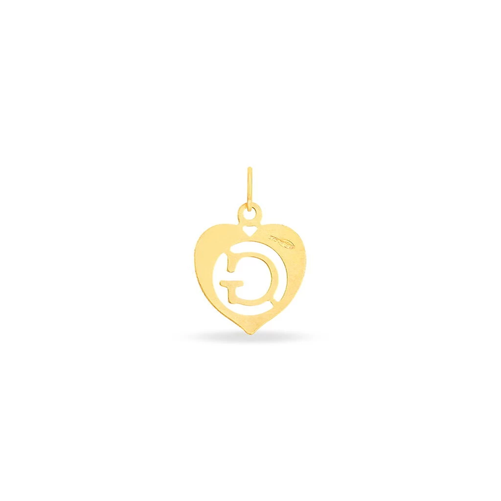Pendentif Eudocie Coeur Lettre Or Jaune 2 Pendentif Eudocie Coeur Lettre Or Jaune – Image 2