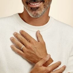 Alliance Ketly Ruban Plat Argent Blanc -Montres Magasin FAAMBW0131 model1