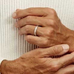 Alliance Ketly Ruban Plat Argent Blanc -Montres Magasin FAAMBW0131 model2