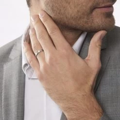 Alliance Abygail Ruban Plat Argent Blanc -Montres Magasin FAAMBW0174 model0