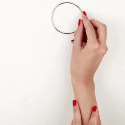 Bracelet Jonc Tabata Argent Blanc -Montres Magasin FABFBW00GY view3