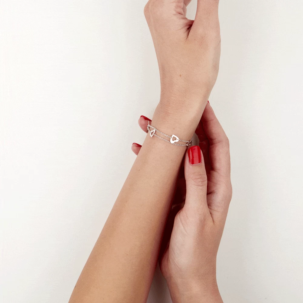 Bracelet Suzy Argent Blanc 3 Bracelet Suzy Argent Blanc – Image 3