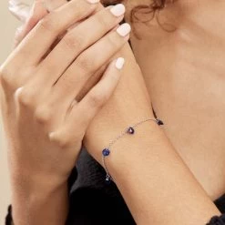 Bracelet Lidiwine Argent Blanc Oxyde 5 Bracelet Lidiwine Argent Blanc Oxyde -Montres Magasin FABFBZB131 model0