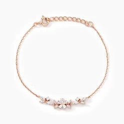 Bracelet Wanda Argent Rose Oxyde De Zirconium