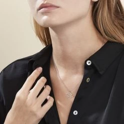 Collier Velma Argent Blanc -Montres Magasin FACFBW01DN model0