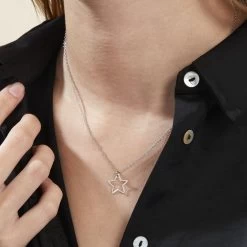 Collier Velma Argent Blanc -Montres Magasin FACFBW01DN model1